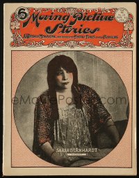 5f0834 MOVING PICTURE STORIES magazine January 12, 1917 great cover portrait of Sarah Bernhardt!