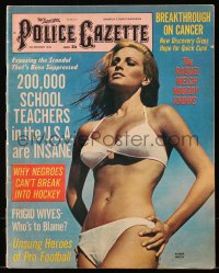 5f0838 NATIONAL POLICE GAZETTE magazine January 1970 super sexy Raquel Welch in skimpy bikini!