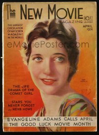 5f0839 NEW MOVIE MAGAZINE magazine April 1931 great art of beautiful Kay Francis by Jules Erbit!