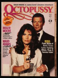 5f0852 OCTOPUSSY magazine 1983 Roger Moore as James Bond, Maud Adams, official movie images & info!