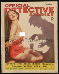 5f0853 OFFICIAL DETECTIVE STORIES magazine October 1, 1936 filled with great images & articles!