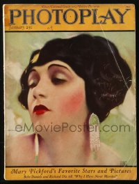 5f1056 PHOTOPLAY magazine January 1924 great cover portrait of Barbara La Marr by Hal Phyfe!