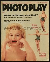5f1096 PHOTOPLAY magazine October 1956 sexy Marilyn Monroe, The Woman and The Legend!