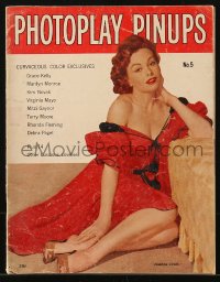 5f0862 PHOTOPLAY PINUPS magazine 1955 sexy Jeanne Crain on the cover, Grace Kelly, Marilyn Monroe!