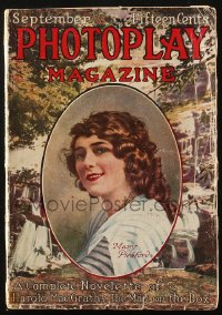 5f1051 PHOTOPLAY magazine September 1914 great cover portrait of pretty Mary Pickford!