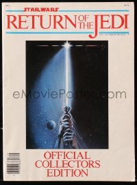 5f0898 RETURN OF THE JEDI magazine 1983 official collectors edition, filled with many color images!