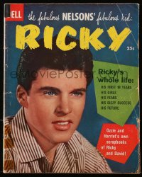 5f0899 RICKY NELSON vol 1 no 1 magazine 1958 his first 18 years, his girls, his fears & more!