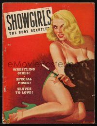 5f0934 SHOWGIRLS vol 1 no 5 magazine November 1947 sexy cover art + great images & articles inside!