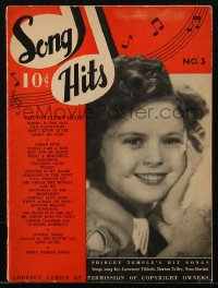 5f0941 SONG HITS magazine August 1937 Shirley Temple on the cover, great images & information!