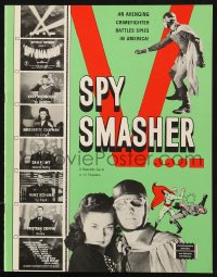 5f0952 SPY SMASHER magazine 1970s great images from the Whiz Comics Republic serial!