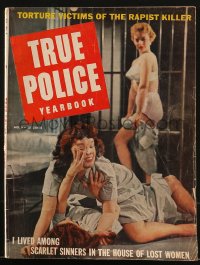 5f0982 TRUE POLICE YEARBOOK no 6 magazine 1957 filled with great images & articles!