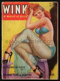 5f0998 WINK magazine May 1949 sexy cover art by Peter Driben + great images & articles inside!