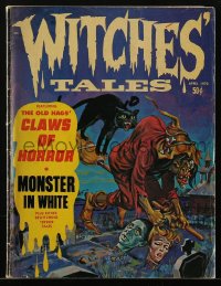 5f1004 WITCHES' TALES magazine April 1970 filled with great monster images & comic strips!