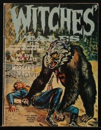 5f1007 WITCHES' TALES magazine April 1971 filled with great monster images & comic strips!