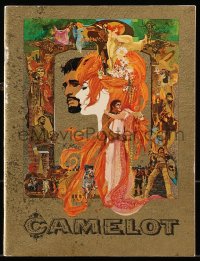 5f0365 CAMELOT souvenir program book 1968 Bob Peak art of Harris as Arthur & Redgrave as Guenevere!
