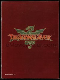 5f0375 DRAGONSLAYER souvenir program book 1981 Peter MacNicol, Disney sword & sorcery fantasy movie!