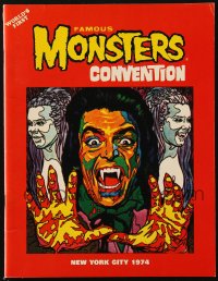 5f0378 FAMOUS MONSTERS CONVENTION souvenir program book 1974 world's first in New York City!