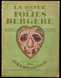 5f0015 FOLIES BERGERE stage play French souvenir program book 1924 great images with topless women!