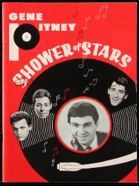 5f0389 GENE PITNEY SHOWER OF STARS die-cut souvenir program book 1965 cool music variety show!
