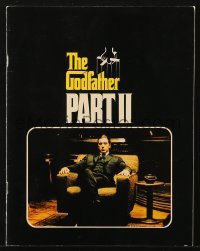 5f0390 GODFATHER PART II souvenir program book 1974 Al Pacino, Francis Ford Coppola classic sequel!