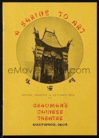 5f0397 GRAUMAN'S CHINESE THEATRE souvenir program book 1946 cool souvenir autograph booklet!