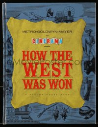 5f0407 HOW THE WEST WAS WON hardcover souvenir program book 1964 John Ford, all-star cast, Cinerama!
