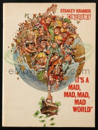 5f0411 IT'S A MAD, MAD, MAD, MAD WORLD Cinerama souvenir program book 1964 cool art by Jack Davis!