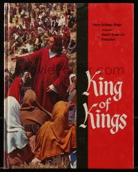 5f0417 KING OF KINGS hardcover souvenir program book 1961 Nicholas Ray, Jeffrey Hunter as Jesus!