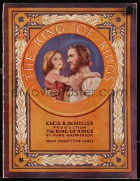5f0416 KING OF KINGS souvenir program book 1927 Cecil B. DeMille epic, art of Mark & blind girl!