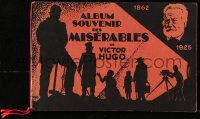 5f0019 LES MISERABLES French souvenir program book 1925 Victor Hugo's classic, Jean Valjean & Javert!