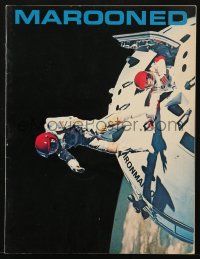 5f0427 MAROONED souvenir program book 1969 astronauts Gregory Peck & Gene Hackman, John Sturges!
