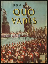 5f0447 QUO VADIS souvenir program book 1951 Robert Taylor & Deborah Kerr in Ancient Rome, MGM epic!