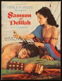 5f0454 SAMSON & DELILAH souvenir program book 1949 Hedy Lamarr & Victor Mature, DeMille classic!