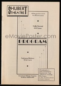 5f0041 MERRIAM THEATER program 1936 featuring Stageland's Most Beautiful Girl, Ann Corio!