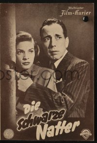 5f0191 DARK PASSAGE Austrian program 1951 Humphrey Bogart & Lauren Bacall together again, different!