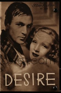 5f0192 DESIRE Austrian program 1936 great different images of Marlene Dietrich & Gary Cooper!