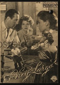 5f0204 KEY LARGO Austrian program 1950 Humphrey Bogart, Lauren Bacall, Edward G. Robinson, different