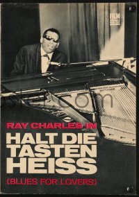 5f0141 BLUES FOR LOVERS East German program 1968 great images of legend Ray Charles playing piano!