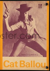 5f0142 CAT BALLOU East German program 1971 classic sexy cowgirl Jane Fonda, Lee Marvin, different!