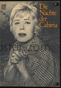 5f0164 NIGHTS OF CABIRIA East German program 1971 Fellini's La Notti di Cabiria, Giulietta Masina!