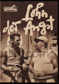 5f0176 WAGES OF FEAR East German program 1957 Yves Montand, Henri-Georges Clouzot classic, different