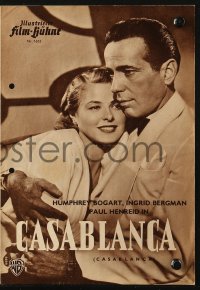 5f0114 CASABLANCA Film Buhne German program 1952 Humphrey Bogart, Ingrid Bergman, Curtiz, different!
