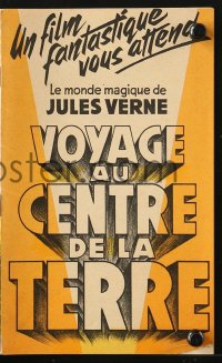 5f0002 JOURNEY TO THE CENTER OF THE EARTH French program 1960 Jules Verne, cool different images!