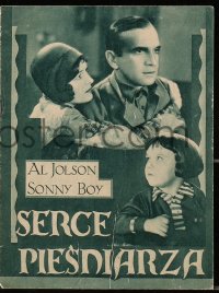 5f0030 SAY IT WITH SONGS Polish program 1929 different images of Al Jolson & Davey Lee, Sonny Boy!