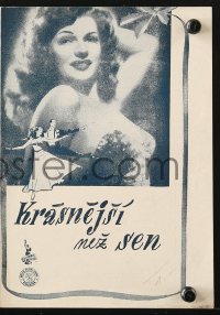 5f0073 YOU WERE NEVER LOVELIER Czech program 1947 sexy Rita Hayworth, Fred Astaire, different!