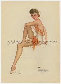 5g0123 ALBERTO VARGAS May/June calendar page 1940s sexy Esquire pin-up art on each side!