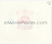 5g0170 SIMPSONS animation art 2000s cartoon pencil drawing of Krusty's candy jar!