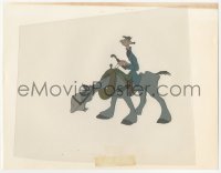 5g0139 ADVENTURES OF ICHABOD & MISTER TOAD animation cel 1949 Disney cartoon art of Ichabod on horse!