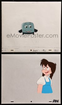 5g0162 BRAVE LITTLE TOASTER group of 10 animation cels & 10 preliminary sketches 1987 Disney cartoon!