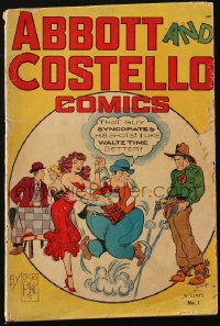 5g0589 ABBOTT & COSTELLO #1 comic book February 1948 great art by Charles Payne, first issue!